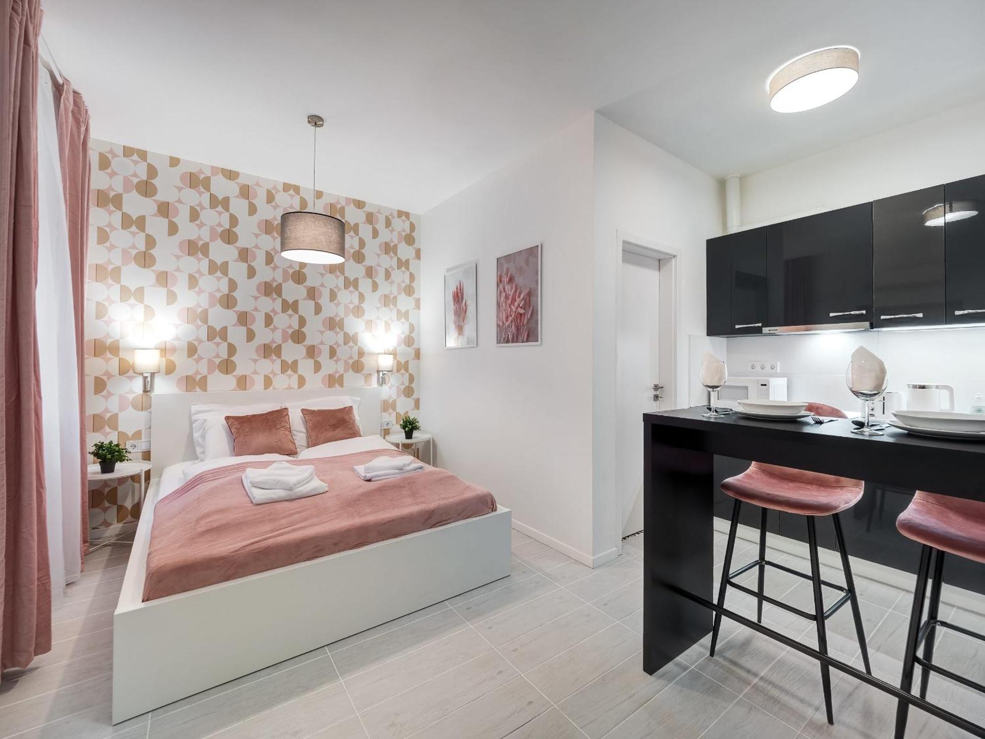 Cute Central Studio With Ac Budapest Bagian luar foto